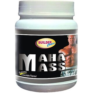                       builder choice MAHA MASS Weight Gainers/Mass Gainers (500 g, CHOCOLATE)                                              