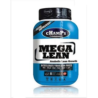                       CHAMPS NUTRITION Mega Lean 2 LBS Weight Gainers/Mass Gainers (908 g, chocolate)                                              