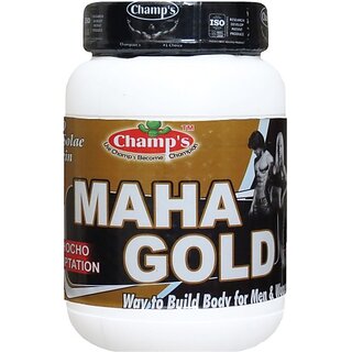                       CHAMPS NUTRITION Maha Gold 500 gm Weight Gainers/Mass Gainers (500 g, CHOCOLATE)                                              