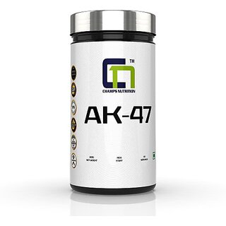                       CHAMPS NUTRITION CHAMPS AK 47 Pre Workout (300 g, GREEN APPLE)                                              