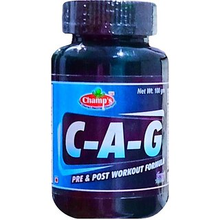 CHAMPS NUTRITION CAG 100GM (weight amp muscle mass gaining new formula) pre amp post workout formula EAA (Essential Amino Acids) (100 g, unflavoured) CHAMPS NUTRITION CAG 100GM (weight amp muscle mass gaining new formula) pre amp post workout formula EAA (Essential Amino Acids) (100 g, unflavoured)