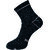 USOXO Soft Breathable Combed Cotton Ankle Socks For Men Pack Of 3 (Black) Multi Strip