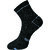 USOXO Soft Breathable Combed Cotton Ankle Socks For Men Pack Of 3 (Black) Multi Strip