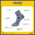 USOXO Soft Breathable Combed Cotton Ankle Socks For Men Pack Of 3 (Dark Grey) Neo Dark Grey
