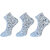 USOXO Soft Breathable Combed Cotton Ankle Socks For Men Pack Of 3 (Light Grey) Neo Light grey