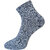 USOXO Soft Breathable Combed Cotton Ankle Socks For Men Pack Of 3 (Black, Light grey, Dark grey) Neo Max