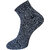 USOXO Soft Breathable Combed Cotton Ankle Socks For Men Pack Of 3 (Airforce blue,Black, Light grey) Neo Plax