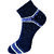 USOXO Soft Breathable Combed Cotton Ankle Socks For Men Pack Of 3 (Dark grey, Black, Navy blue) strip up lowcut