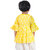 Kid Kupboard Cotton Baby Girls Kurta, Yellow, Full-Sleeves, V-Neck, 2-3 Years KIDS4814