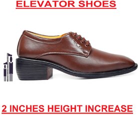 Brand Mens Formal Shoes Genuine Leather Coiffeur Brown Dress