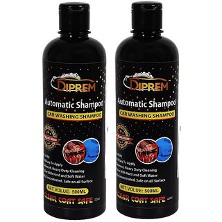 DIPREM 04 Liquid Car Shampoo 500 ml for Metal Parts, Exterior, Dashboard, Tyres, Windscreen Pack of 2
