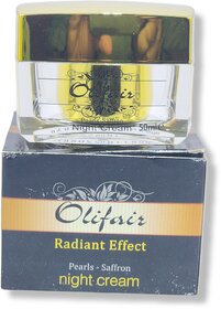 Olifair Radiant Effect Pearls - Saffron night cream 50g