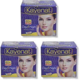                       Kayenat Day and night cream for dark circle, acne wrinkle SPF60 50g (Pack of 3)                                              
