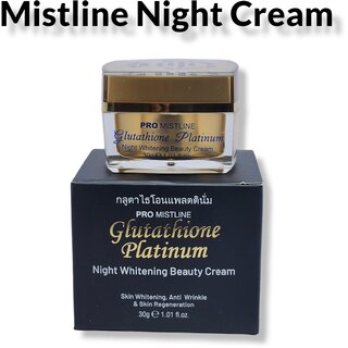                       Pro Mistline Glutathion Platinum night whitening beauty cream 30g                                              