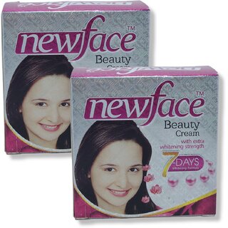                       Newface Beauty Cream with extra strength in 7 day whitening 20g (Pack of 2)                                              