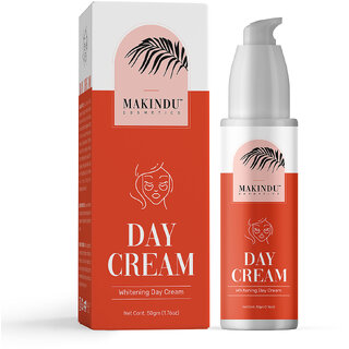 MAKINDU cosmetics Perfect Radiance whitening Day Cream 50 gm, Daily Illuminating Face Moisturizer for Glowing Skin with