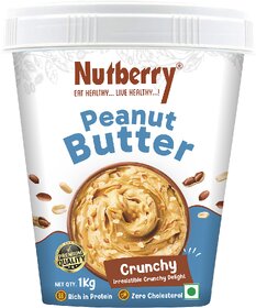 Nutberry Peanut Butter Crunchy 1 KG in Bucket