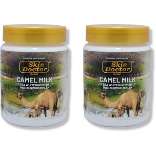                       Skin Doctor Camel Milk Extra Whitening With UV Moisturising Cream 500g (Pack of 2)                                              