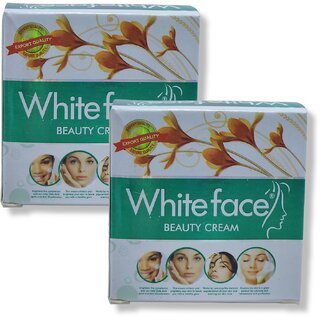                       WHITE FACE WHITENING BEAUTY CREAM 100 ORIGINAL 20g (Pack of 2)                                              