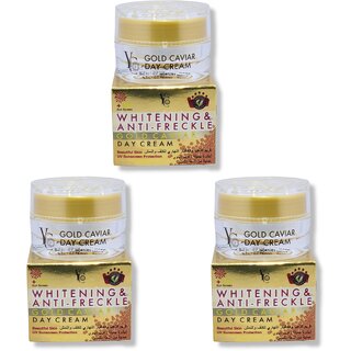                       Yc Whitening anti-freckle gold caviar day cream 20g (Pack of 3)                                              