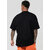 Leotude Men Black Printed Cotton Blend T-Shirt