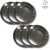 SHINI LIFESTYLE Steel Halva Plates, Old Style Breakfast Plates / Poha Plate, 14 cm Quarter Plate (Pack of 6)