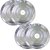 SHINI LIFESTYLE Stainless Steel Dinner Plates, Bhojan thali, quarter plate set, Dinner Thali 4pc Dinner Plate (Pack of 4)