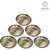 SHINI LIFESTYLE Pure Brass Dinner Plate, Thali Set, Brass Dinner plate Dinner Plate (Pack of 6)