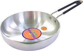 SHINI LIFESTYLE Aluminium FryPan Induction base Kitchenware Cooking Fry Pan 21 cm diameter 1.5 L capacity (Aluminium, Induction Bottom)