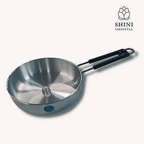 SHINI LIFESTYLE aluminium fry pan, egg pan, Ande wale tawa, aluminium tawa, premium tawa, Fry Pan 21 cm diameter 2 L capacity (Aluminium)