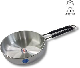 SHINI LIFESTYLE aluminium fry pan egg pan, Ande wale tawa, aluminium tawa premium tawa Fry Pan 21 cm diameter 2 L capacity (Aluminium)