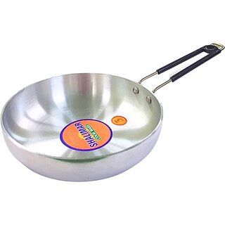                       SHINI LIFESTYLE Aluminium FryPan Induction base Kitchenware Cooking Fry Pan 21 cm diameter 1.5 L capacity (Aluminium, Induction Bottom)                                              