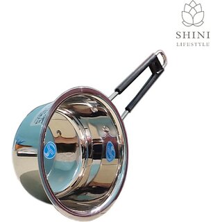                       SHINI LIFESTYLE Sauce Pan 18 cm diameter 1.5 L capacity (Stainless Steel)                                              