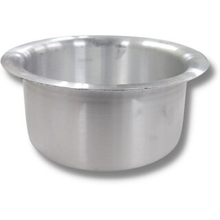                       SHINI LIFESTYLE Aluminium bhagona, Deg, Milk pot, bhagona with lid, good quality bhagona Tope Set with Lid 5 L, 4.5 L capacity 26 cm, 24 cm diameter (Aluminium)                                              