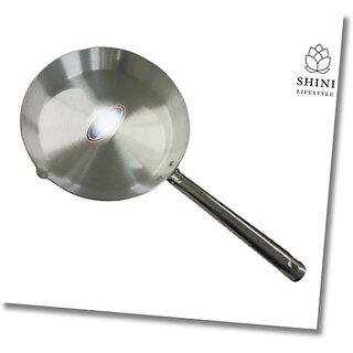                      SHINI LIFESTYLE Aluminium Omlette Fry Pan, Pan, Tadka Pan, Egg Pan, Cooking pan, Fry Pan 33 cm diameter 4 L capacity (Aluminium)                                              
