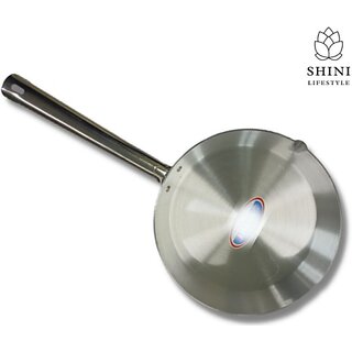                       SHINI LIFESTYLE Aluminium Cookware Fry Pan, Fry/Tadka Pan, Pan With Handle, Omlette Pan Fry Pan 33 cm diameter 4 L capacity (Aluminium)                                              