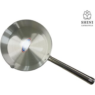                       SHINI LIFESTYLE Fry Pan 33 cm diameter 4 L capacity (Aluminium, Induction Bottom)                                              