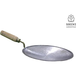                       SHINI LIFESTYLE Roti/Chapati tawa Iron/loha/lokhand with Wooden Handle Tawa 25 cm diameter Tawa 25 cm diameter (Iron)                                              