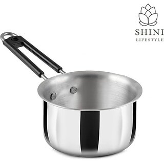                       SHINI LIFESTYLE Aluminium Sauce Pan, Tea Pan, Milk pan Pot, Coffee Pan, Sauce Pan 16 cm diameter 1.5 L capacity (Aluminium)                                              