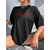Leotude Black Printed Cotton Blend Round Neck Half Sleeve T-Shirts For Womens