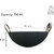 SHINI LIFESTYLE Iron Kadhai , Kitchen Karahi, Kadhai 22 cm diameter 1.5 L capacity (Iron)