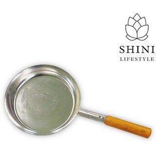                       SHINI LIFESTYLE Super Smooth Galvanized Iron Shallow Fry Pan, Egg pan with Long Handle Fry Pan Fry Pan 25 cm diameter 2.7 L capacity (Iron)                                              