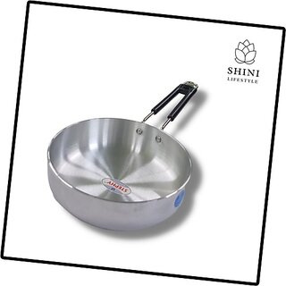                       SHINI LIFESTYLE Aluminum pan, Omelet pan, fry pan, sauce pan, Fry Pan 17 cm diameter 1 L capacity (Aluminium)                                              