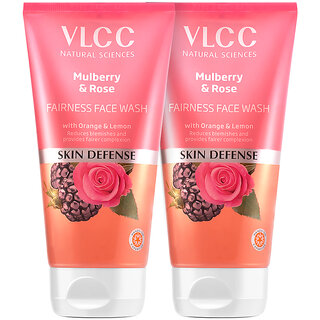                       VLCC Mulberry  Rose Facewash - 300 ml - Buy One Get One ( Pack of 2 )                                              