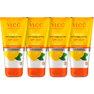                       VLCC Anti Tan Sun Screen Lotion - SPF 25 PA+ - 300 ml - Buy One Get One ( Pack of 2 )                                              