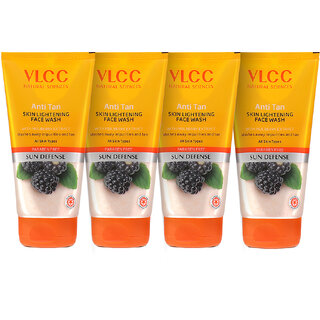                       VLCC Anti Tan Skin Lightening Face Wash - 300 ml - Buy One Get One ( Pack of 2 )                                              