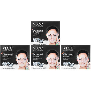                       VLCC Diamond Single Facial Kit - 60 g ( Pack of 4 )                                              