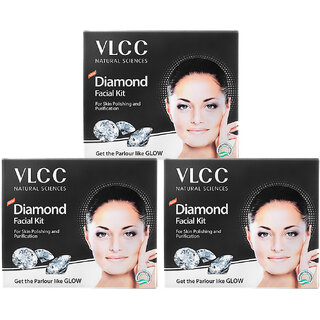                       VLCC Diamond Single Facial Kit - 60 g ( Pack of 3 )                                              