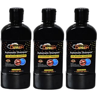                       DIPREM 20 Liquid Car Shampoo 250 ml for Metal Parts, Exterior, Dashboard, Tyres, Windscreen Pack of 3                                              