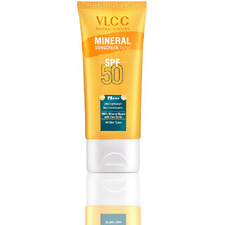                       VLCC Mineral Sunscreen Tinted SPF 50 PA+++Ultra Lightweight Non-Comedogenic-50 g                                              